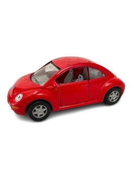 KINSMART Volkswagen New Beetle Diecast Model Car Red Pull Back 5"